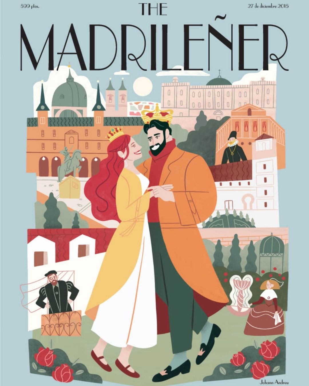 Punto de encuentro (Metro Gran Vía) María Simavilla The Madrilener lamina poster