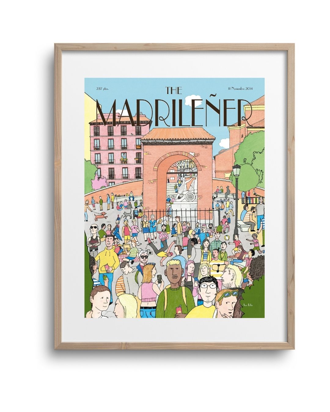 Where's Ave Felix lámina The Madrileñer Poster Madrid marco madera