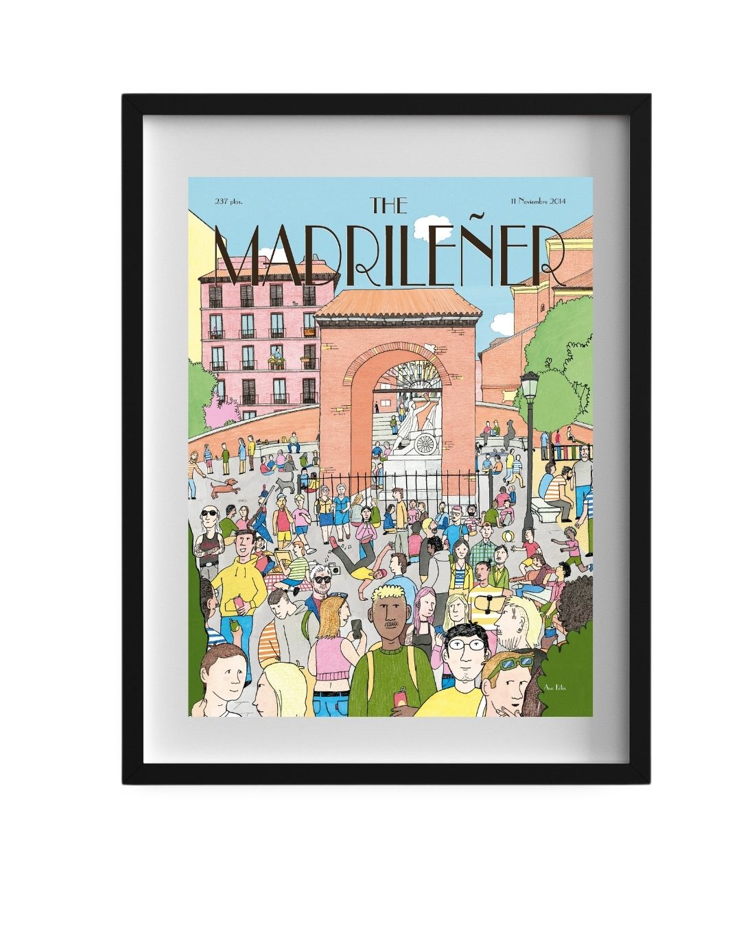 Where's Ave Felix lámina The Madrileñer Poster Madrid marco negro