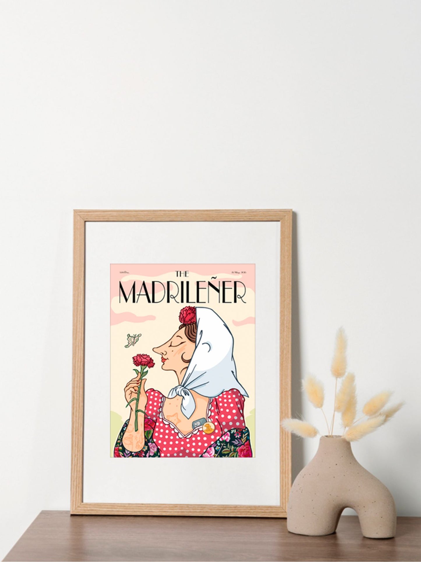 Lamina Chulapa_marco madera 1 Mock up