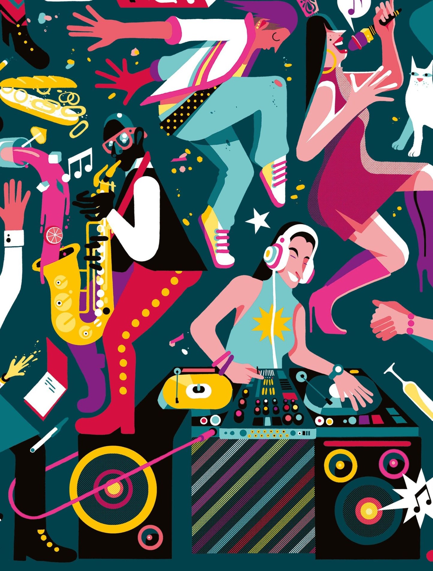 Lamina Nocturniciudad_Detalle DJ y Saxo