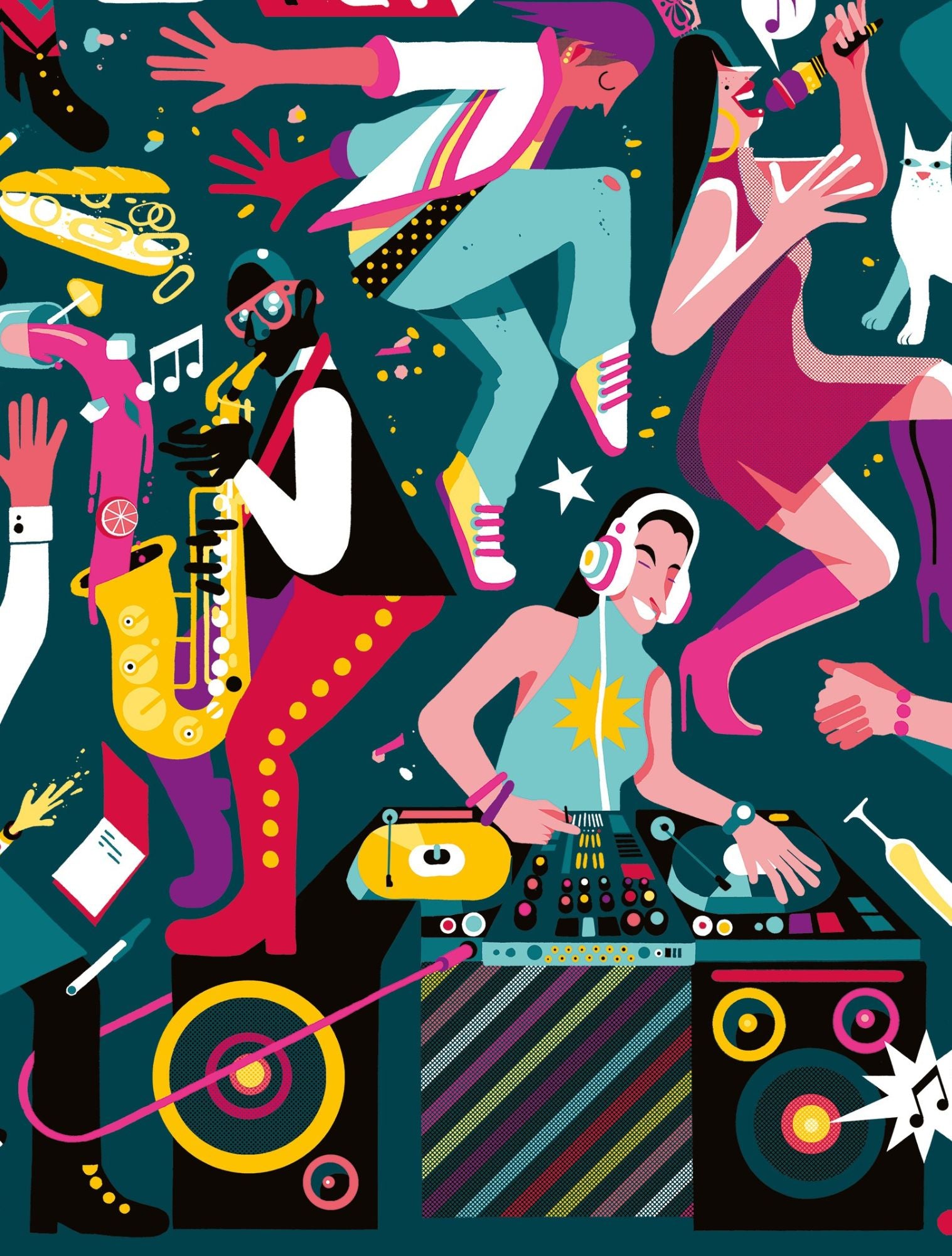 Lamina Nocturniciudad_Detalle DJ y Saxo