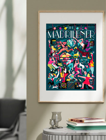 Lamina Nocturniciudad_Marco madera mock up