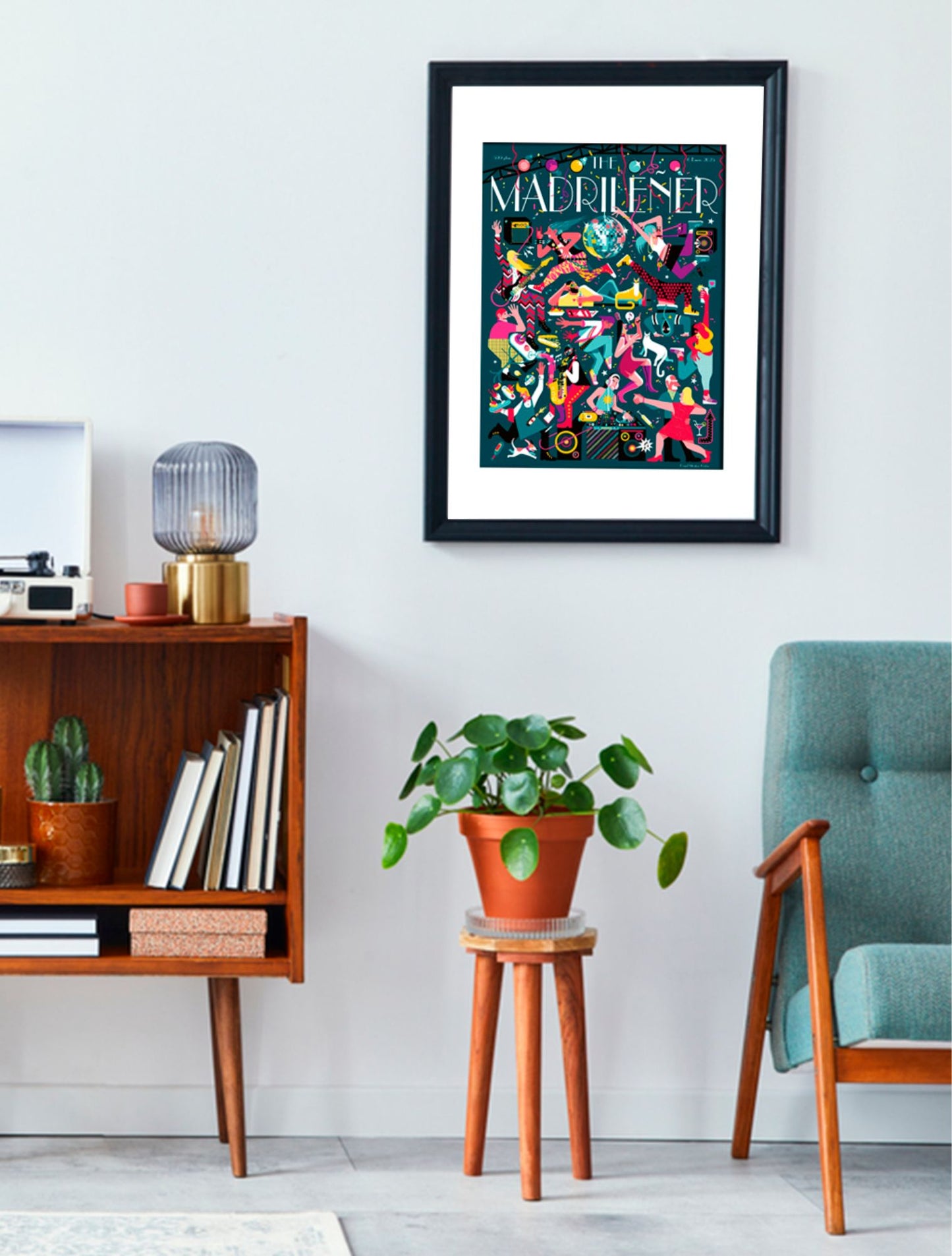 Lamina Nocturniciudad_Marco negro 2 mock up