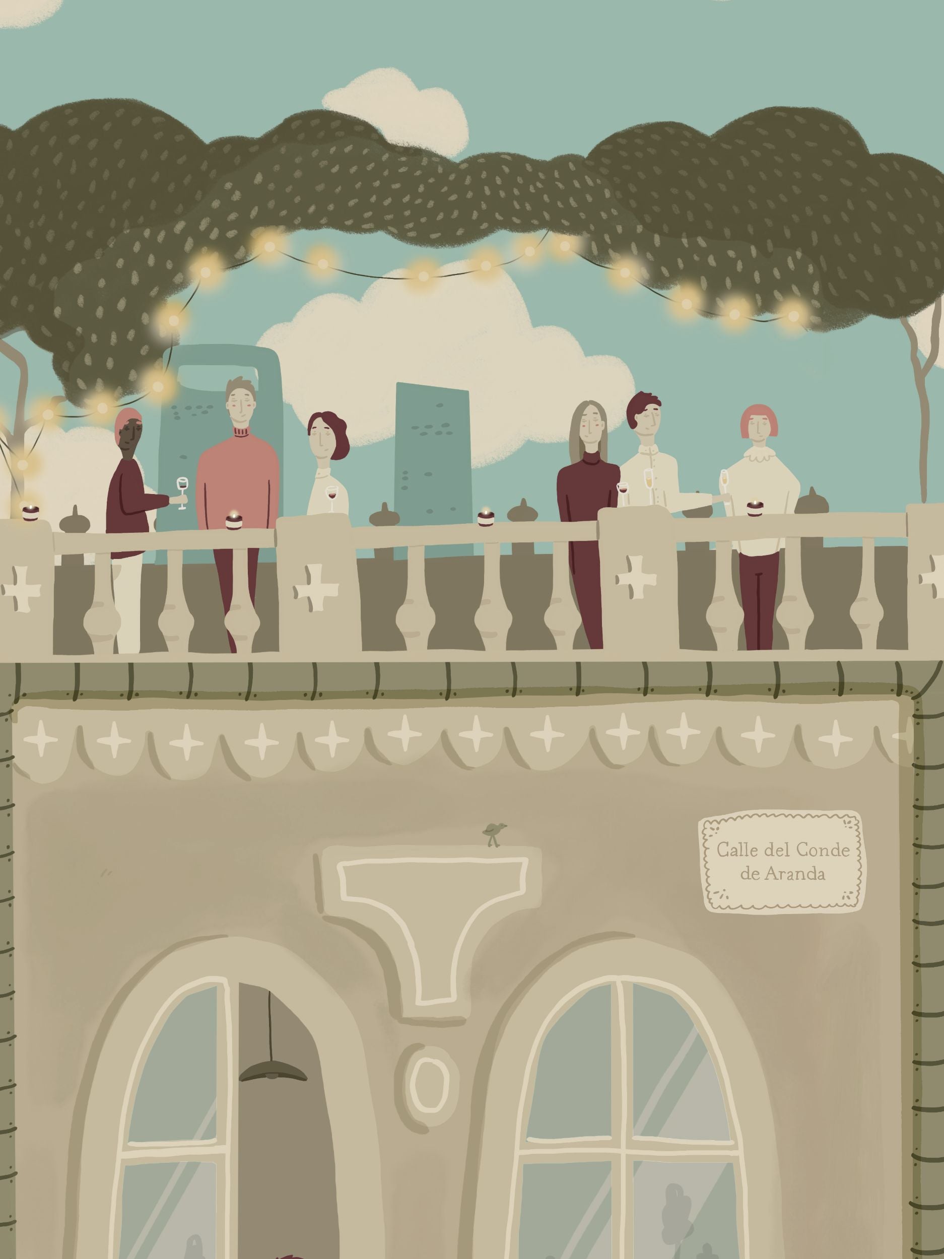 Themadrilenerbajoelcielodeamadriddetallecieloazotea